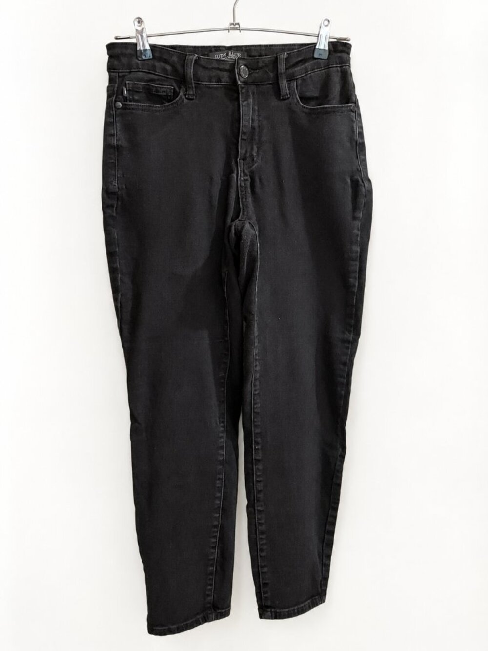 Judy Blue Mid Rise Slim Fit Black Jeans Dark Wash Size 7/28 #JB88756
